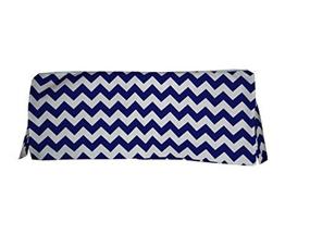 img 1 attached to 👶 Chevron Navy Baby Doll Crib Skirt/Dust Ruffle