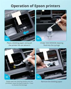 img 2 attached to 🖨️ Возродите ваш принтер с помощью принтерной головки WOKOK для очистки сопла (100 мл)
