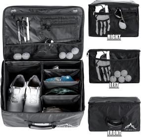 img 4 attached to 🏌️ HIMAL Golf Trunk Organizer - Collapsible Storage Solution for Golf Accessories, Gloves, Tees, Balls