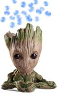 🌿 teemo baby groot aquarium bubbler: treeman heart-shaped fish tank ornament decoration + great gift ideas логотип