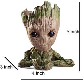 img 3 attached to 🌿 TEEMO Baby Groot Aquarium Bubbler: Treeman Heart-Shaped Fish Tank Ornament Decoration + Great Gift Ideas