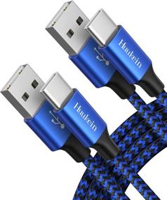 img 4 attached to ⚡ Быстрозарядный USB C кабель [3фута, 2 штуки], 3A USB Type A к C зарядный шнур в оплетке - Совместим с Samsung Galaxy S21 S20 Ultra S10 S9 Plus A10e A21 A51 A52, LG Stylo 6 5 5X 4 G8 G8X G7 K51 V30, Moto Z