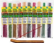 🌿 natural incense stick variety pack for neutralizing cooking, smoking, and pet odors – 120 hand-dipped sticks in 10 invigorating scents by odor eliminator логотип