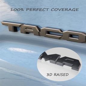 img 2 attached to Накладки Auto Rover Blackout Emblems Overlays KIT совместимы с Taco 2016-2021 OEM ABS Plastic (Матовый чёрный, 5 шт)