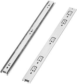 img 1 attached to 🗄️ Set of Six 16-Inch Heavy Duty Drawer Slides with Lubricated Steel Ball Bearings, Full Extension