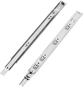 img 4 attached to 🗄️ Set of Six 16-Inch Heavy Duty Drawer Slides with Lubricated Steel Ball Bearings, Full Extension