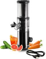 blamdoil compact slow juicer: high nutrient masticating extractor for fruits & vegetables | bpa-free, easy to clean | usb rechargeable - black логотип