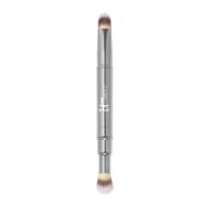 heavenly luxe dual airbrush concealer brush #2 - 2-in-1 brush for liquid & cream concealer - buff away imperfections - featuring award-winning heavenly luxe hair logo