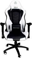 🪑 ega big and tall gaming chair: removable lumbar support, metal base, ergonomic design - high back pu leather office desk chair with headrest (white) g1 logo