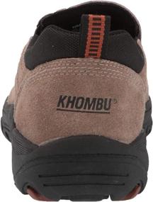 img 2 attached to KHOMBU Mens Laceless Suede Hiking Shoes | Water Resistant Boots for Walking, Hiking, Work | Slip Resistant & Durable | Long-Lasting Taupe