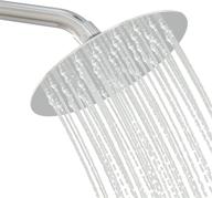 🚿 anlisnut 6-inch high pressure rain shower head with copper screw joint, integrally formed swivel ball and 304 stainless steel fixed showerhead (polished finish) logo