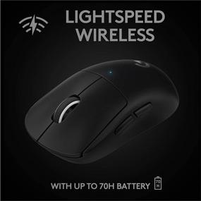 img 1 attached to 🖱️ Logitech G PRO X SUPERLIGHT Wireless Gaming Mouse - Ultra-Lightweight, HERO 25K Sensor, 25,600 DPI, 5 Programmable Buttons, Long Battery Life - PC/Mac Compatible (Black)