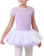 mdnmd lace neck ballet dance leotard 👗 with removable skirt for toddler girls: perfect ballerina tutu logo