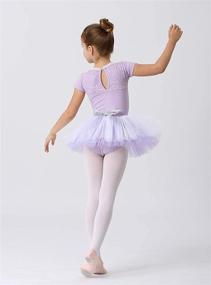 img 1 attached to MdnMd Lace Neck Ballet Dance Leotard 👗 with Removable Skirt for Toddler Girls: Perfect Ballerina Tutu