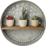 🪑 rustic-inspired wall shelf: primitives by kathy 38024- perfect combination of metal and wood logo