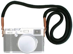 img 4 attached to Пушистый шнурок для камеры VKO, плечевой ремень для камеры Sony A6100 A6600 A6000 A6300 A6500 A6400 RXIR II RX10 IV X100F X-T30 X-T3 X-T4 X-T20 X-T2 X100T - черный