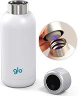 🚰 glo - stainless steel bpa free 400ml water purifying bottle: hot for 12h, cold for 24h, odor/taste-free & self-cleansing logo