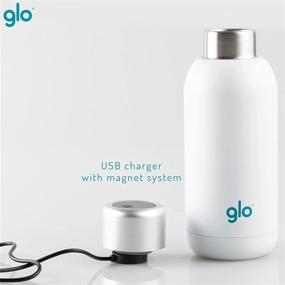 img 1 attached to 🚰 Glo - Stainless Steel BPA Free 400ml Water Purifying Bottle: Hot for 12h, Cold for 24h, Odor/Taste-Free & Self-Cleansing