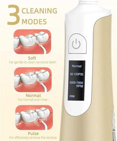 img 2 attached to Leuxe Water Flosser: Professional Portable Dental Flosser for Braces, Wireless Charging, IPX7 Waterproof