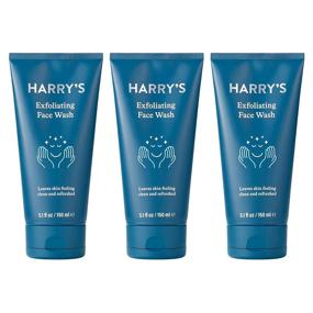 img 4 attached to Harry's Face Wash - Premium Men's Face Cleanser, 5.1 fl oz (Pack of 3) Convenient Variations