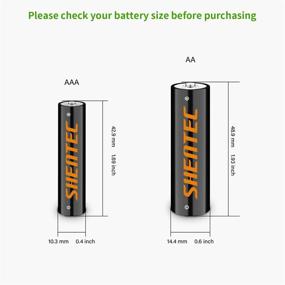 img 2 attached to Shentec 8-Pack 2.5Ah High-Capacity Rechargeable AA 🔋 Batteries Ni-MH with Charger for AA & AAA Batteries