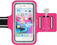 📱 smartlle sport armband running case for iphone 8 plus, 7 plus, 6s plus, 6 plus, samsung galaxy s8 plus, lg - compatible with otterbox, lifeproof & other cases - water resistant fitness gym workout case with key/card holder logo