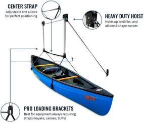 img 3 attached to Efficient StoreYourBoard Canoe Ceiling Storage Hoist: Hi Lift Pulley Rack for Home and Garage, Pro Solution