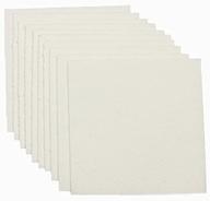 🔥 quality microwave kiln shelf paper: 3"x3", 50 sheets - ideal for fusion glass & jewelry making logo