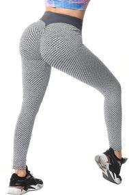 img 4 attached to ✨ Высокотехнологичная одежда IMIVIO Active Control Waisted Seamless Leggings для девочек - высокопроизводительная одежда