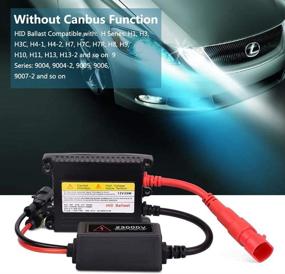 img 1 attached to High-Performance HID Ballast: COROTC 2PCS Super Slim Xenon Ballast DC 12V HID Ballast for H1 H3 H7 H8 H9 H11 9005 9006 H4 35Watts