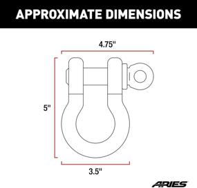 img 3 attached to Aries Automotive 2166071 Shackles