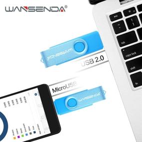 img 3 attached to 📱 WANSENDA OTG USB флеш-накопитель: Расширьте свое хранилище Android/PC/Tablet/Mac до 256 ГБ емкости