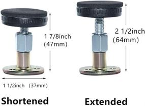 img 3 attached to 🛏️ Headboard Pad Set with Bed Frame Anti-Shake Tool, Stoppers & Telescopic Support - Prevent Loosening, Anti-Shake Fixer for Bedside Shockproof - 4 Pack (1.85-2.51")