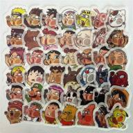 🎨 42pcs cartoon glass characters sticker set – cool, funny teen decorations for laptop, bike, guitar, motorcycle, luggage, skateboard – graffiti decals! logo