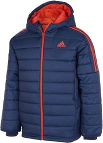 img 4 attached to 🧥 Черная одежда для мальчиков Adidas: утепленная куртка с капюшоном