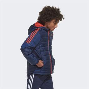 img 1 attached to 🧥 Черная одежда для мальчиков Adidas: утепленная куртка с капюшоном