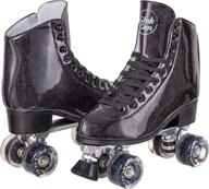 🌟 c seven sparkly outdoor roller skates: enhanced with faux leather logo