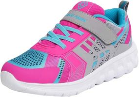 img 4 attached to DREAM PAIRS KD18002K Girls' Lightweight and Breathable Shoes for Enhanced Comfort