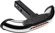 🚛 bully cr-605l universal truck hitch step with led brake lights, chrome - fits 2” hitch receivers logo