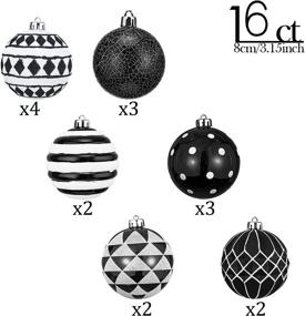 img 2 attached to Valery Madelyn Monochrome Shatterproof Decoration Seasonal Decor