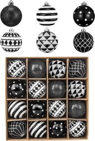 img 4 attached to Valery Madelyn Monochrome Shatterproof Decoration Seasonal Decor