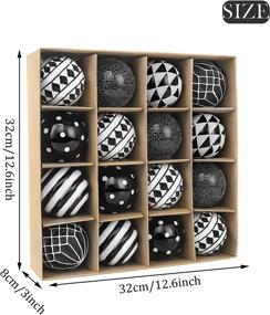 img 1 attached to Valery Madelyn Monochrome Shatterproof Decoration Seasonal Decor