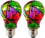 🌈 vibrant stained glass led light bulb - illuminate your home, party, recreation room, balcony & garden with a60 led bulbs! логотип