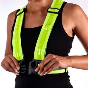 img 2 attached to USB Rechargeable SJ Ultra LED Reflective Vest for High Visibility Safety - Ideal for Running, Cycling, and Construction (Neon)