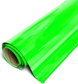 img 4 attached to 🌟 Siser EasyWeed HTV 11.8" x 3ft Roll: Fluorescent Green Iron-On Heat Transfer Vinyl for DIY Projects