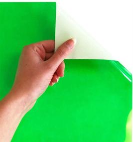 img 3 attached to 🌟 Siser EasyWeed HTV 11.8" x 3ft Roll: Fluorescent Green Iron-On Heat Transfer Vinyl for DIY Projects