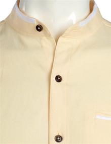 img 2 attached to 👕 ZEROYAA Men's Clothing: Stylish Hipster Mandarin Collar Sleeves for Shirts".