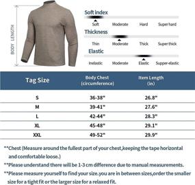 img 1 attached to 👕 Men’s Long Sleeve Base Layer Shirts - Thermal Mock Turtleneck Undershirt