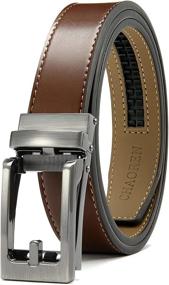 img 4 attached to Chaoren Leather Ratchet Comfort Adjustable