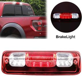 img 4 attached to Улучшенный светодиодный задний тормозной грузовой светильник для Ford F150 04-08, Explorer Sport Trac 07-10 🚦 и Lincoln Mark LT 06-08 - Хромированный корпус с красным объективом.